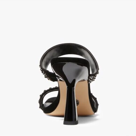 Michael Kors Clara Black Studded Heeled Sandals – Glamorous & Chic - Picture 3 of 17